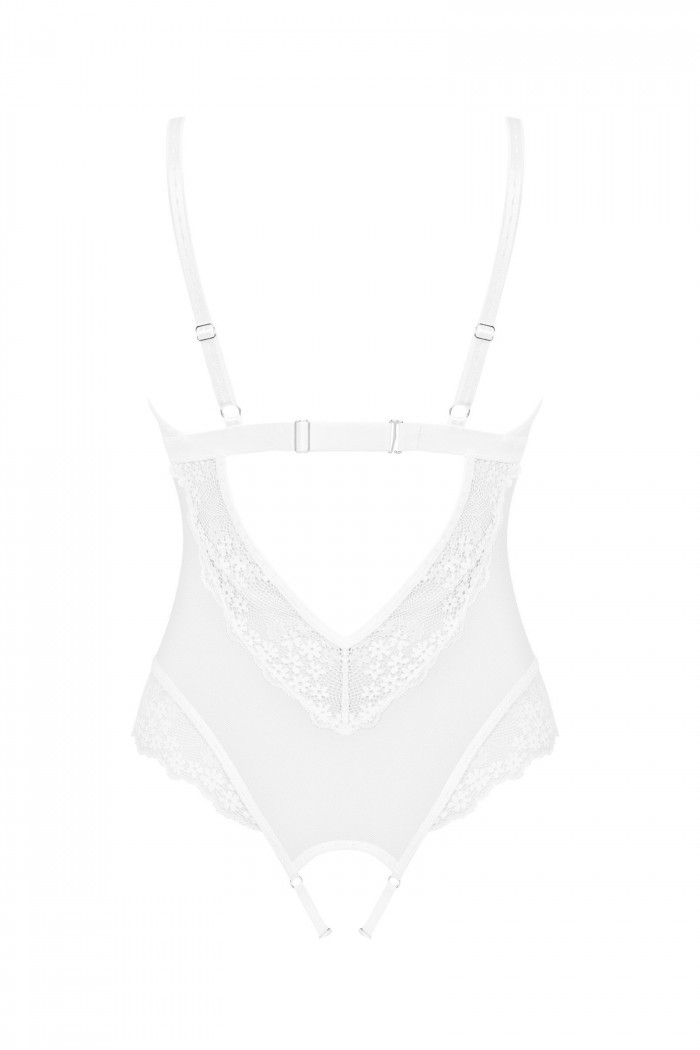 Боди полупрозрачное с вырезом Obsessive Heavenlly  — Заказать онлайн с доставкой