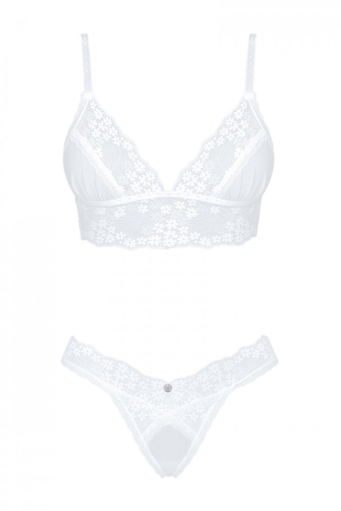 Комплект белья кружевной Obsessive Heavenlly set  — Заказать онлайн с доставкой