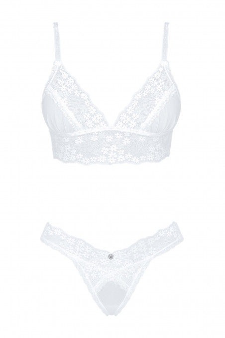 Комплект белья кружевной Obsessive Heavenlly set  — Заказать онлайн с доставкой