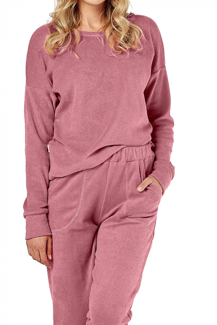 Піжама жіноча махрова бавовняна з брюками Taro 3026 Davina — Купити в Dorin.shop | Ціна, Фото