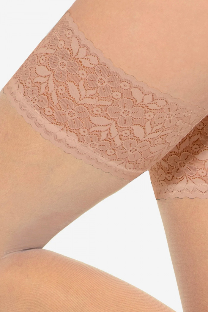 Панчохи матові з мереживною коронкою Gatta Michelle 01 — Купити в Dorin.shop | Ціна, Фото