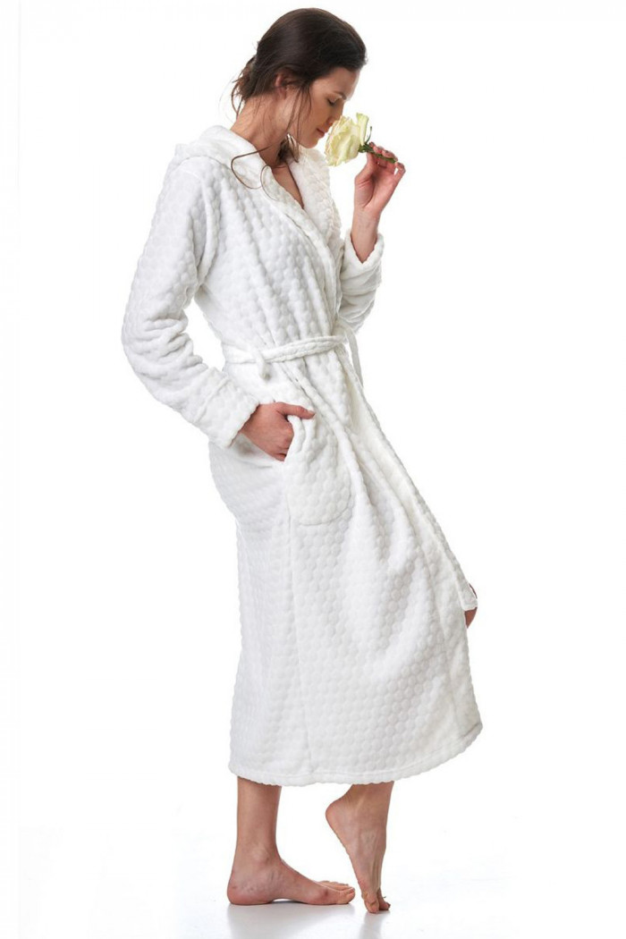 Теплый женский халат с капюшоном Key LGL 179 B23  — Заказать онлайн с доставкой