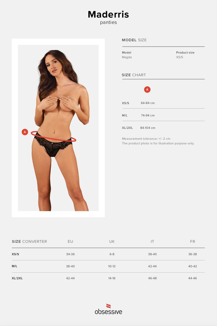 Трусики-бразиліана Obsessive Maderris — Купити в Dorin.shop | Ціна, Фото