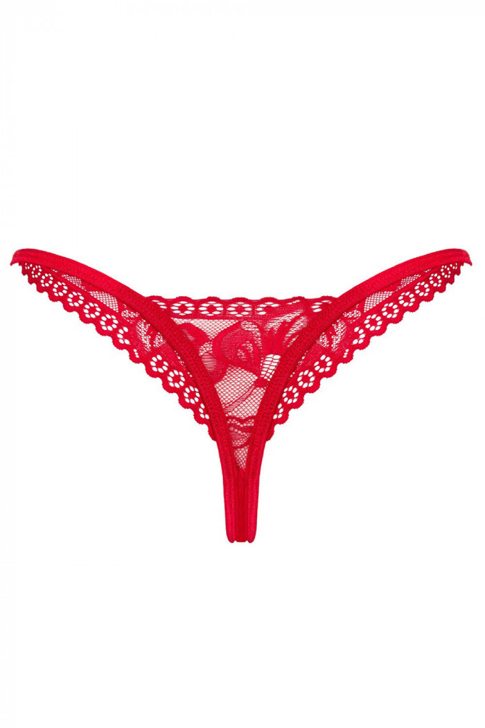 Трусики-стринг кружевные Obsessive Lacelove  — Заказать онлайн с доставкой