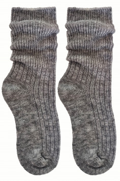 Носки теплые высокие шерстяные в рубчик Lambswool 8011  — Заказать онлайн с доставкой