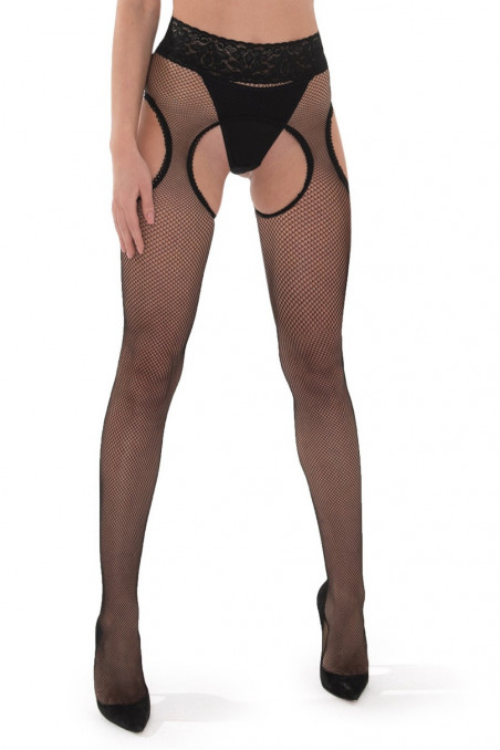 Панчохи-сітка з мереживним поясом SESTO SENSO STRIPANTY SP.03 FISHNET — Купити в Dorin.shop | Ціна, Фото