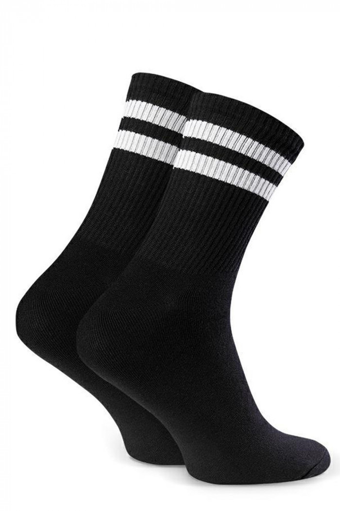 Носки высокие спортивные с полосками Steven 057 Sport  — Заказать онлайн с доставкой