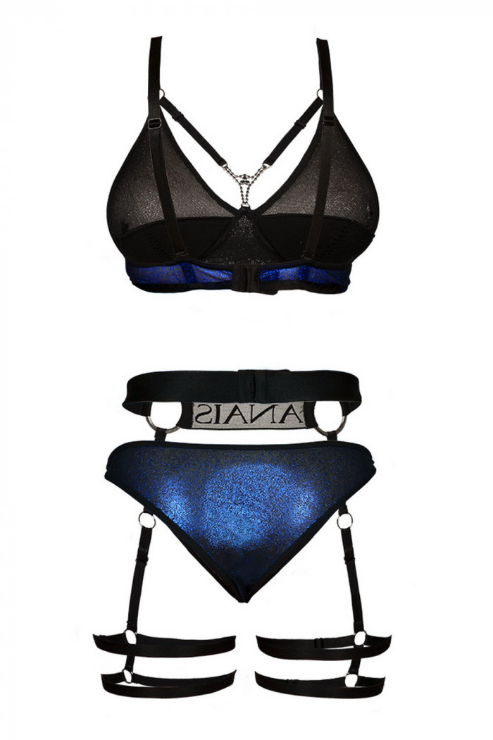 Комплект белья с поясом Anais Harlo Blue Set Prime  — Заказать онлайн с доставкой