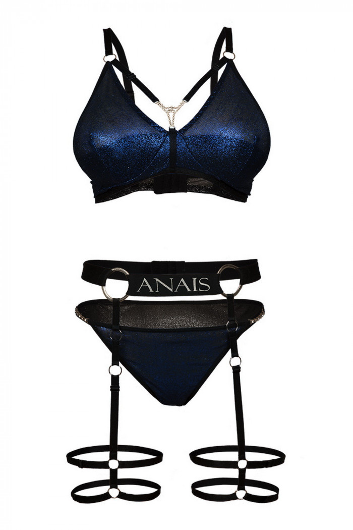 Комплект белья с поясом Anais Harlo Blue Set Prime  — Заказать онлайн с доставкой