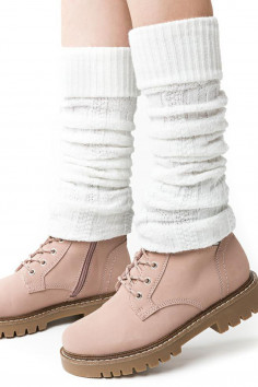 Гетри в'язані білі Steven 095 Akryl — Купити в Dorin.shop | Ціна, Фото