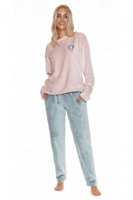 Пижама женская теплая флис велюр Doctor Nap 4535  — Заказать онлайн с доставкой