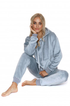 Піжама жіноча тепла фліс велюр з капюшоном Doctor Nap 4549 — Купити в Dorin.shop | Ціна, Фото