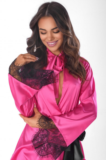 Халатик-пеньюар з мереживом короткий Anais Frivolie short robe — Купити в Dorin.shop | Ціна, Фото