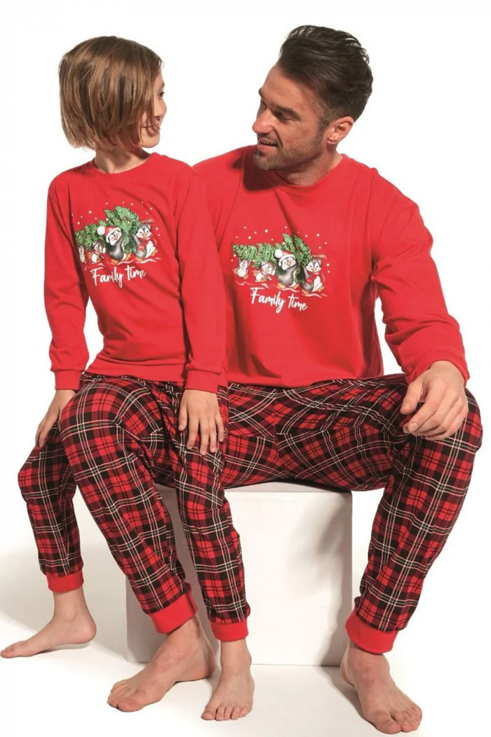 Піжама для хлопчика з новорічним принтом CORNETTE 593/137 Family Time — Купити в Dorin.shop | Ціна, Фото
