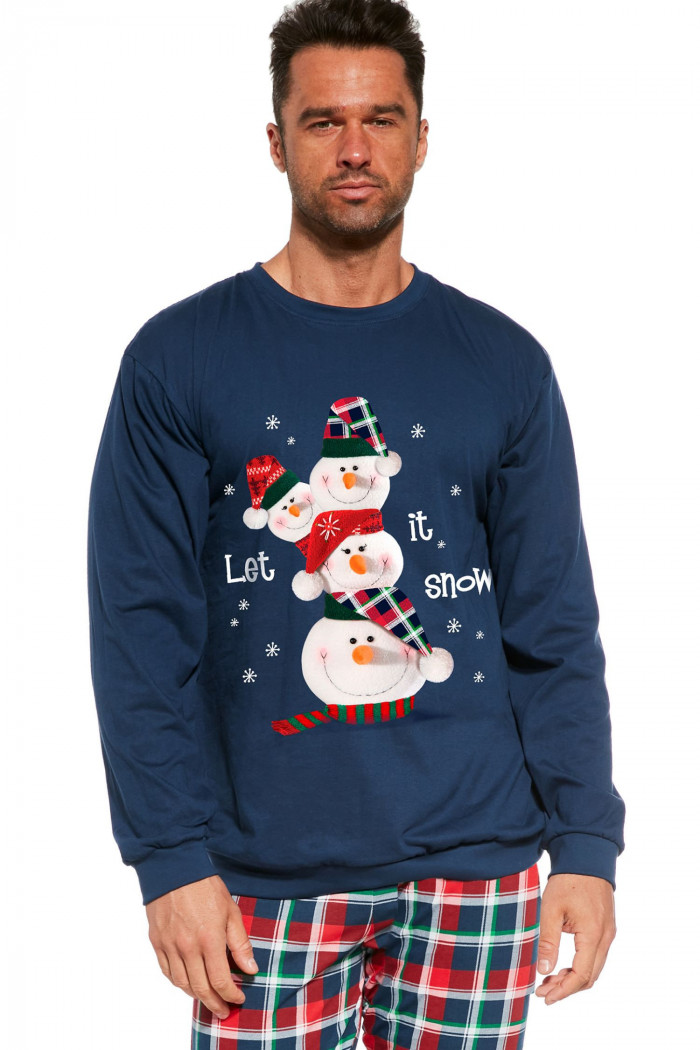 Мужской пижамный комплект с новогодним принтом Cornette 115/236 SNOWMAN  — Заказать онлайн с доставкой