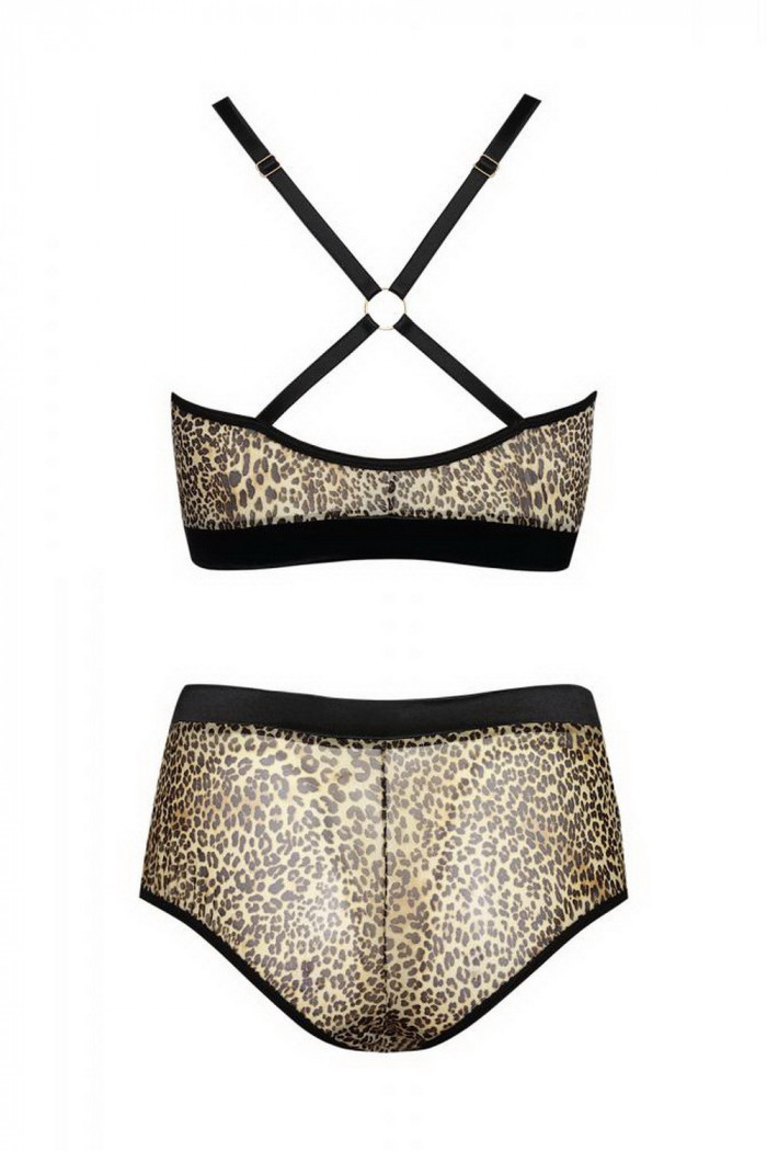 Комплект большого размера с леопардовым принтом Anais Marcianna set  — Заказать онлайн с доставкой