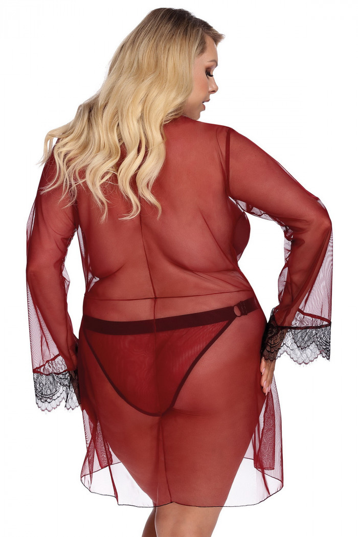 Халатик-пеньюар полупрозрачный большого размера Anais Arabella  — Заказать онлайн с доставкой