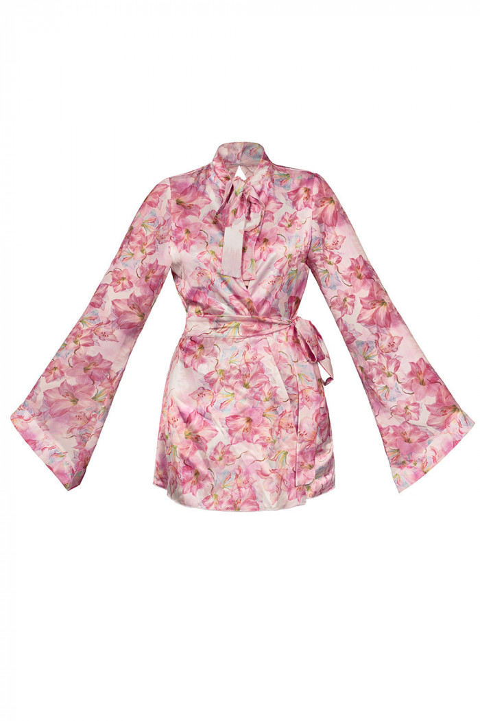 Халатик-пеньюар атласный короткий Anais Miyu short robe  — Заказать онлайн с доставкой