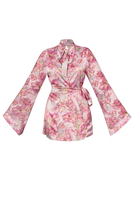 Халатик-пеньюар атласный короткий Anais Miyu short robe  — Заказать онлайн с доставкой