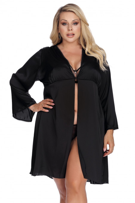 Халатик сатиновый большого размера Anais Laura robe  — Заказать онлайн с доставкой