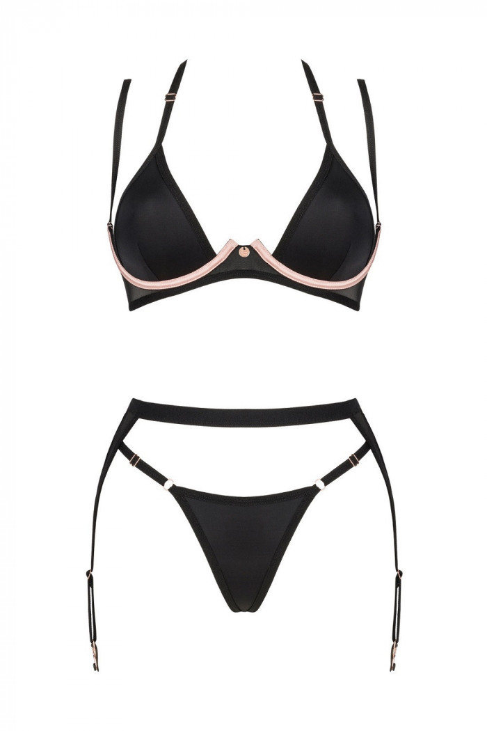 Комплект белья с поясом Obsessive Selinne set  — Заказать онлайн с доставкой