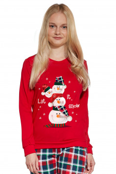 Піжама для дівчинки з новорічним принтом Cornette 594/172 SNOWMAN — Купити в Dorin.shop | Ціна, Фото 2
