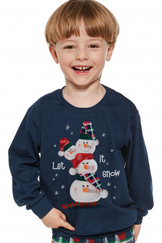 Піжама для хлопчика з новорічним принтом CORNETTE 966/154 SNOWMAN — Купити в Dorin.shop | Ціна, Фото 2
