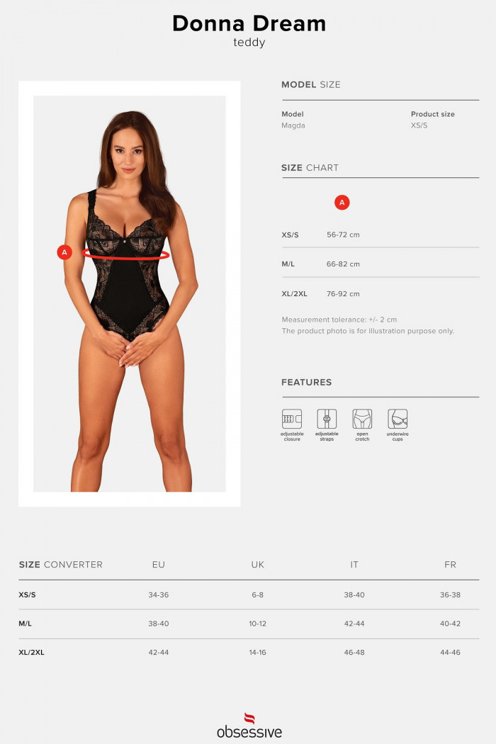 Боді жіноче з доступом Obsessive Donna Dream — Купити в Dorin.shop | Ціна, Фото
