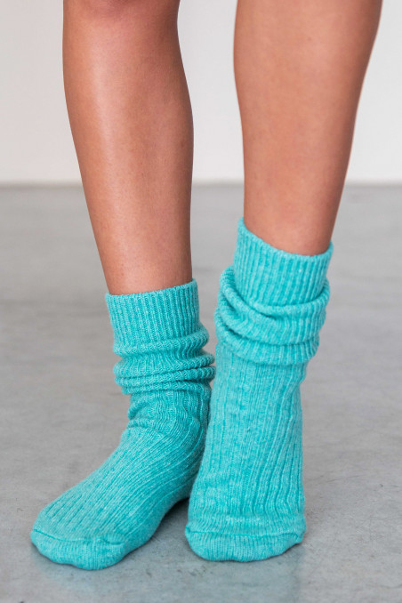 Носки теплые высокие шерстяные в рубчик Lambswool 8011  — Заказать онлайн с доставкой