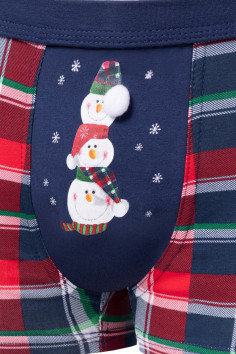 Труси-боксери чоловічі новорічні Cornette 007/71 SNOWMAN 3 — Купити в Dorin.shop | Ціна, Фото 2
