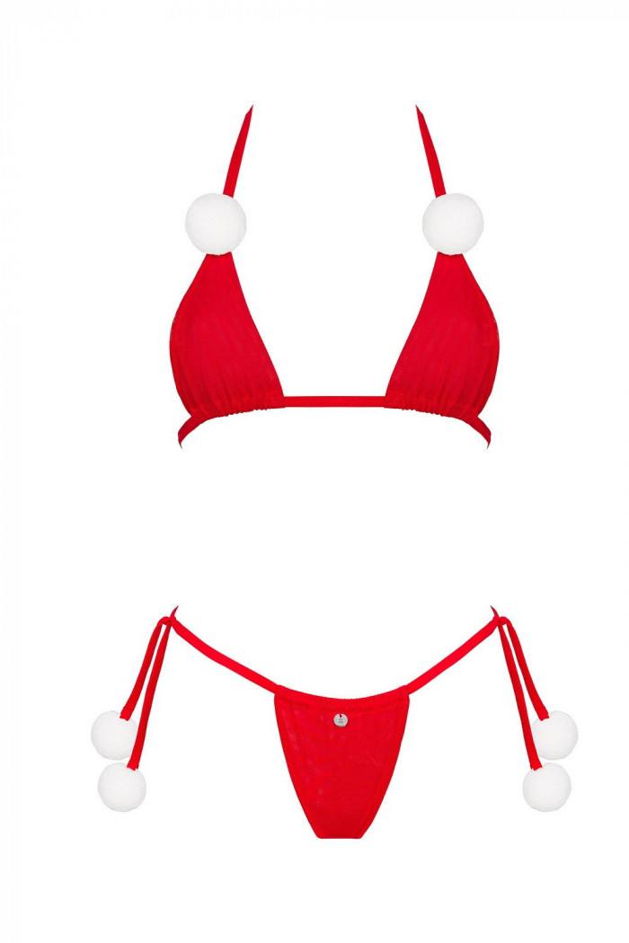 Комплект білизни новорічний Obsessive Bobble Girl — Купити в Dorin.shop | Ціна, Фото