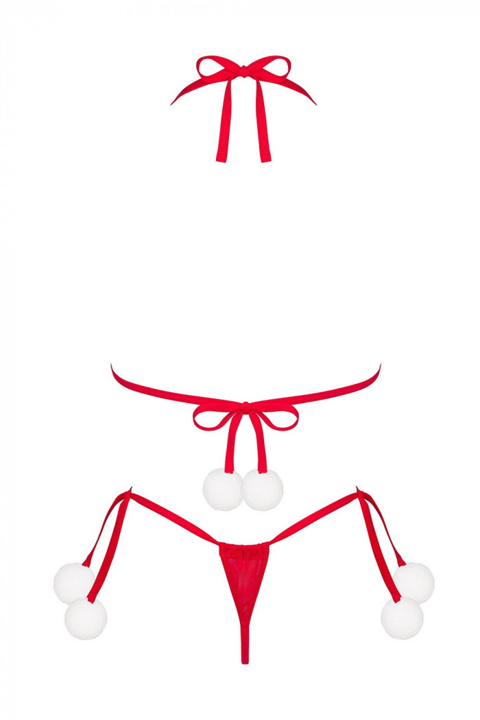 Комплект білизни новорічний Obsessive Bobble Girl — Купити в Dorin.shop | Ціна, Фото