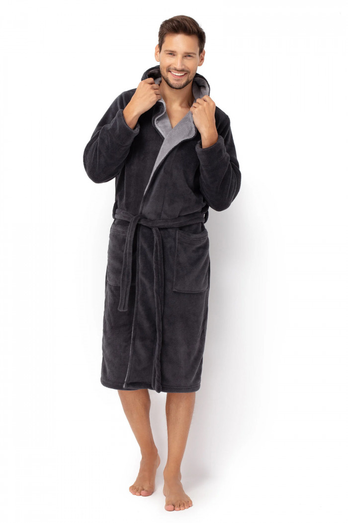 Халат мужской теплый с капюшоном Envie Adam  — Заказать онлайн с доставкой