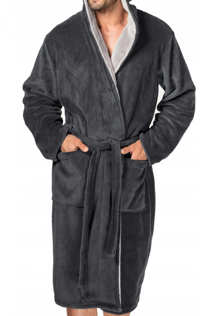 Халат мужской теплый с капюшоном Envie Adam  — Заказать онлайн с доставкой