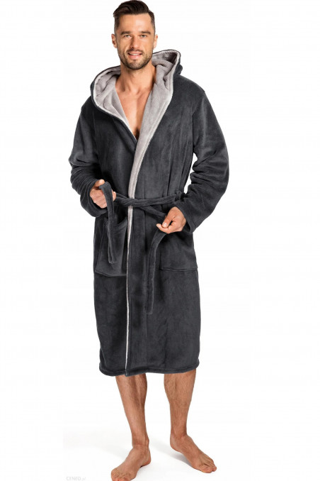 Халат мужской теплый с капюшоном Envie Adam  — Заказать онлайн с доставкой