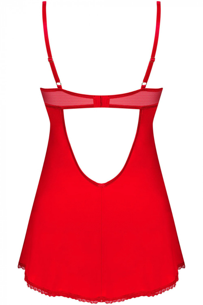 Комбинация женская с кружевным лифом Obsessive Ingridia chemise  — Заказать онлайн с доставкой