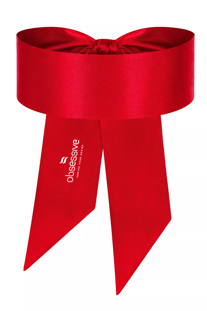 Повязка атласная на глаза красная Obsessive Opaska Blindfold Red  — Заказать онлайн с доставкой