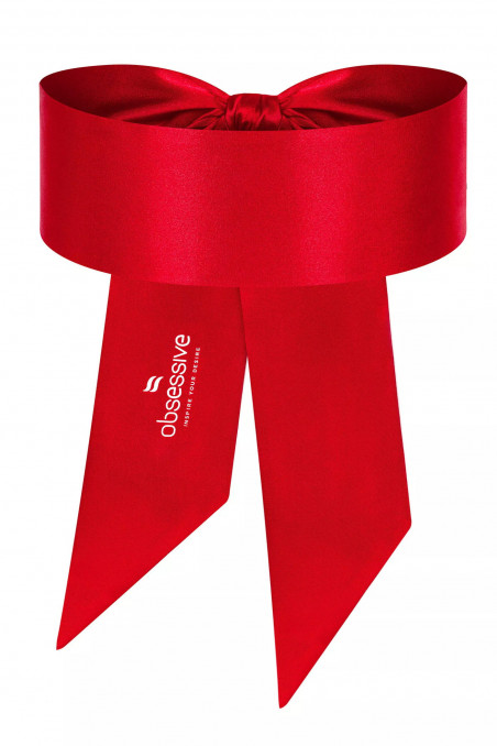 Пов'язка на очі атласна червона Obsessive Opaska Blindfold Red — Купити в Dorin.shop | Ціна, Фото