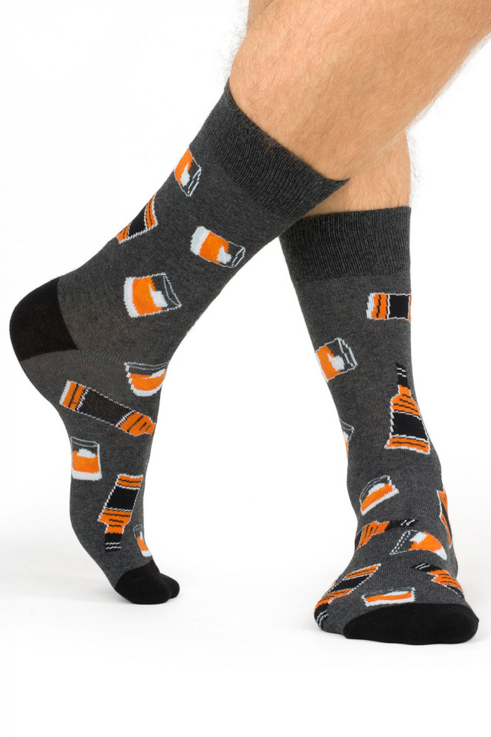 Носки мужские в подарочной бутылке Виски Soxo Whiskey Good Stuff  — Заказать онлайн с доставкой