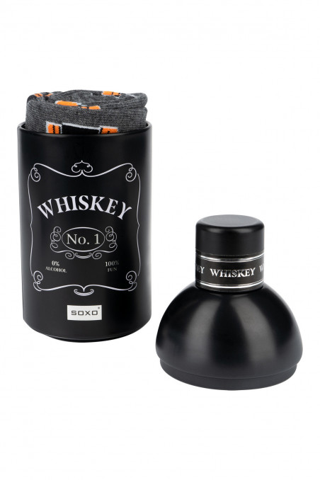 Носки мужские в подарочной бутылке Виски Soxo Whiskey Good Stuff  — Заказать онлайн с доставкой