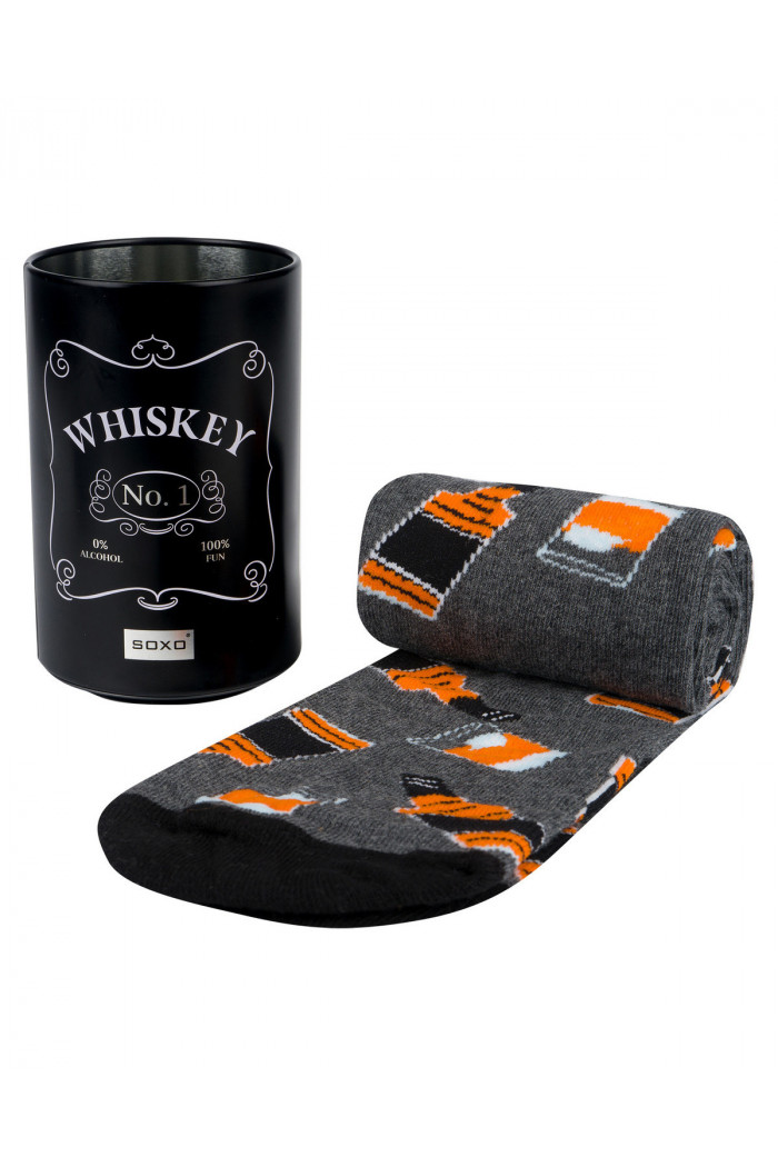 Носки мужские в подарочной бутылке Виски Soxo Whiskey Good Stuff  — Заказать онлайн с доставкой