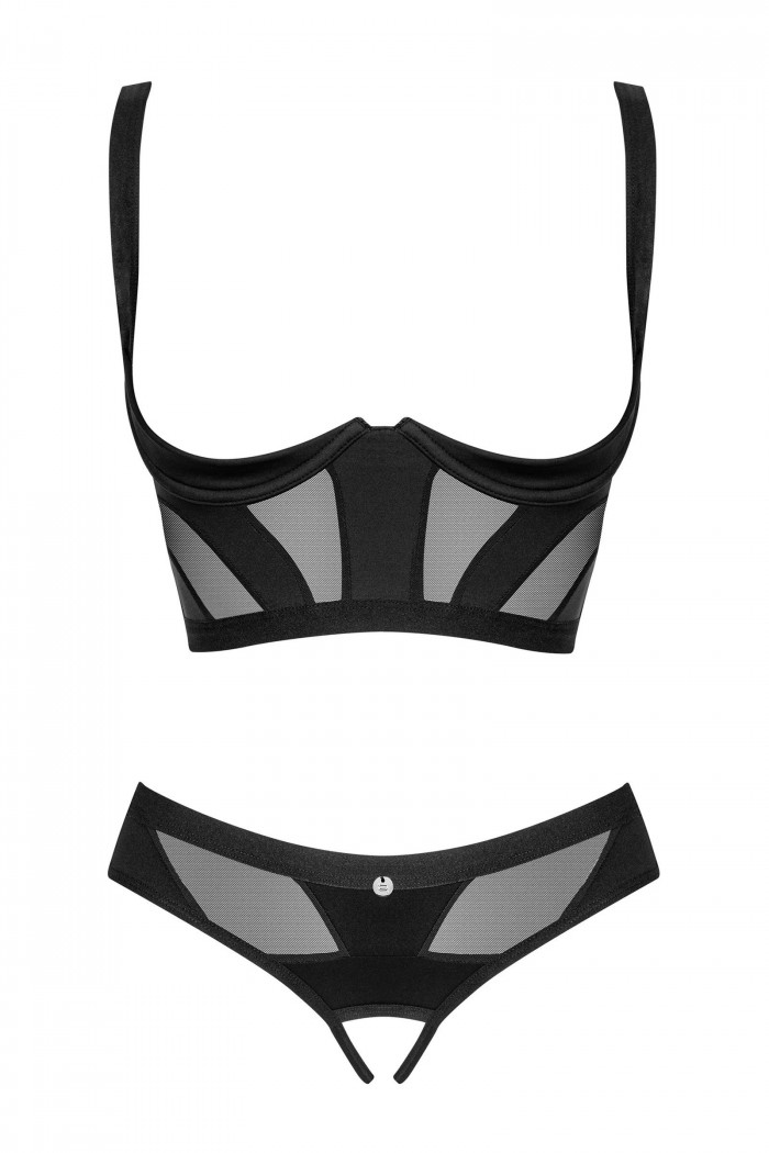 Комплект білизни відкритий Obsessive Chic Amoria set otwarty — Купити в Dorin.shop | Ціна, Фото
