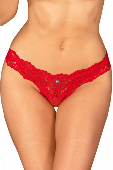 Трусики-стринг кружевные Obsessive Amor Cherris  — Заказать онлайн с доставкой