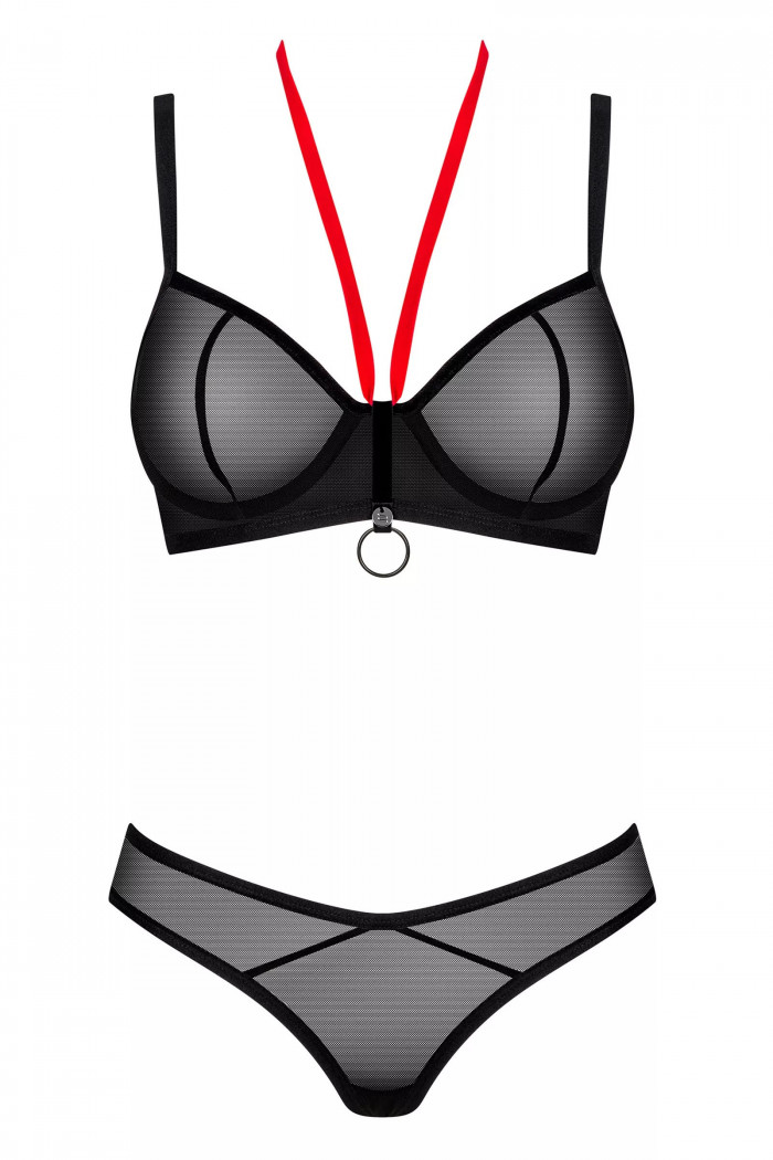 Комплект белья прозрачный Obsessive Glandez set  — Заказать онлайн с доставкой