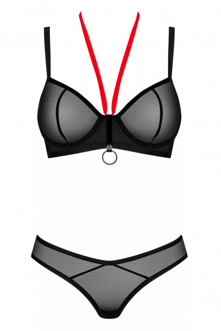 Комплект білизни прозорий Obsessive Glandez set — Купити в Dorin.shop | Ціна, Фото