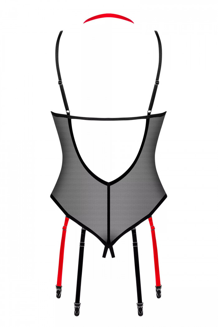 Боді прозорий з вирізом бікіні Obsessive Glandez otwarte — Купити в Dorin.shop | Ціна, Фото