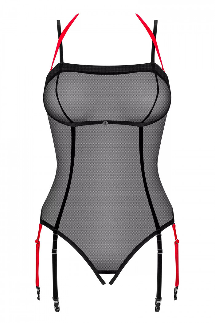 Боді прозорий з вирізом бікіні Obsessive Glandez otwarte — Купити в Dorin.shop | Ціна, Фото