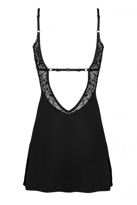 Комбінація нічна з трусиками Obsessive Bellastia chemise — Купити в Dorin.shop | Ціна, Фото