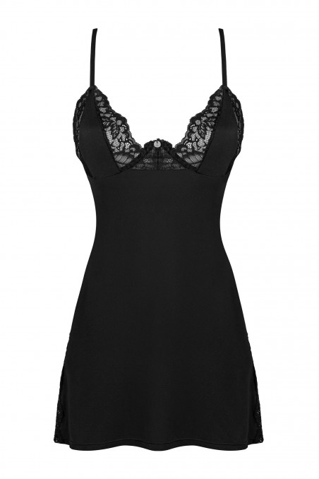 Комбінація нічна з трусиками Obsessive Bellastia chemise — Купити в Dorin.shop | Ціна, Фото
