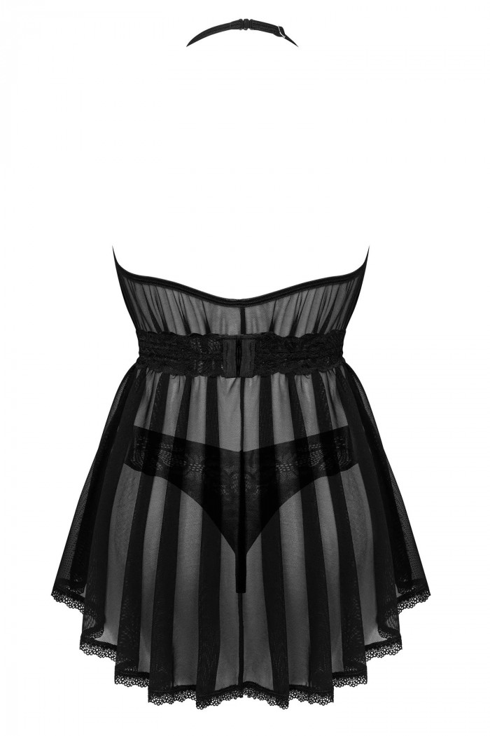 Сорочка-бебідол прозора з трусиками Obsessive Serafia babydoll — Купити в Dorin.shop | Ціна, Фото